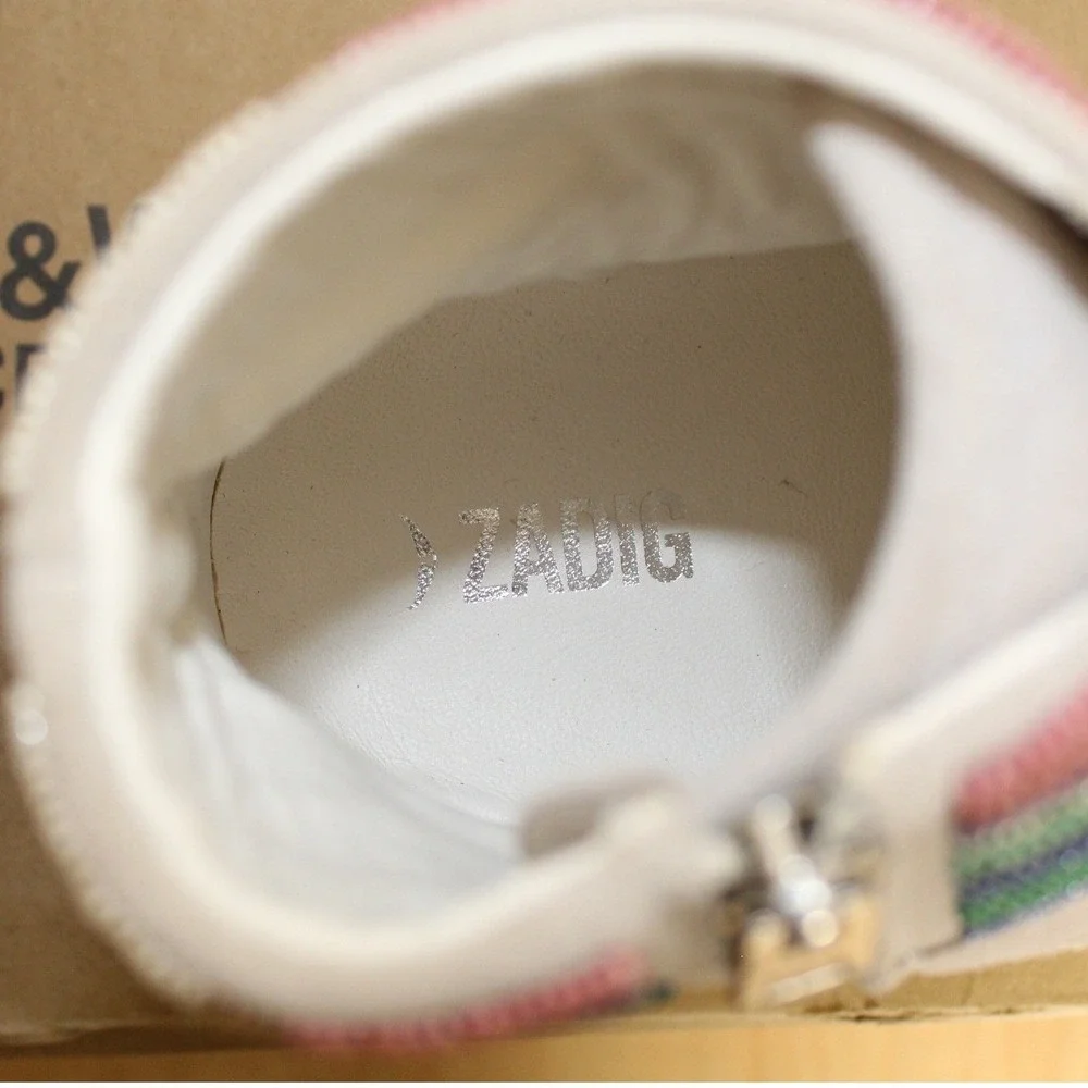 Zadig & Voltaire NIB High Flash Folk Beads High Top Sneaker Size‎ 41/10